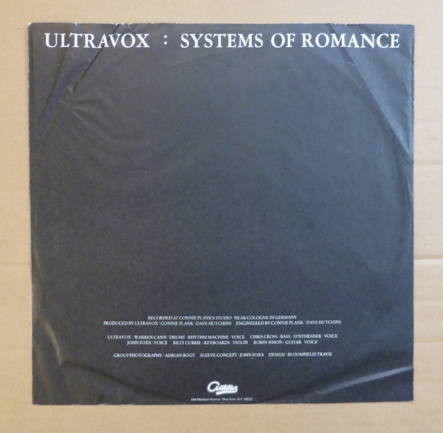 ULTRAVOX「SYSTEMS OF ROMANCE」米ORIG [ANTILLES] シュリンク美品_画像3