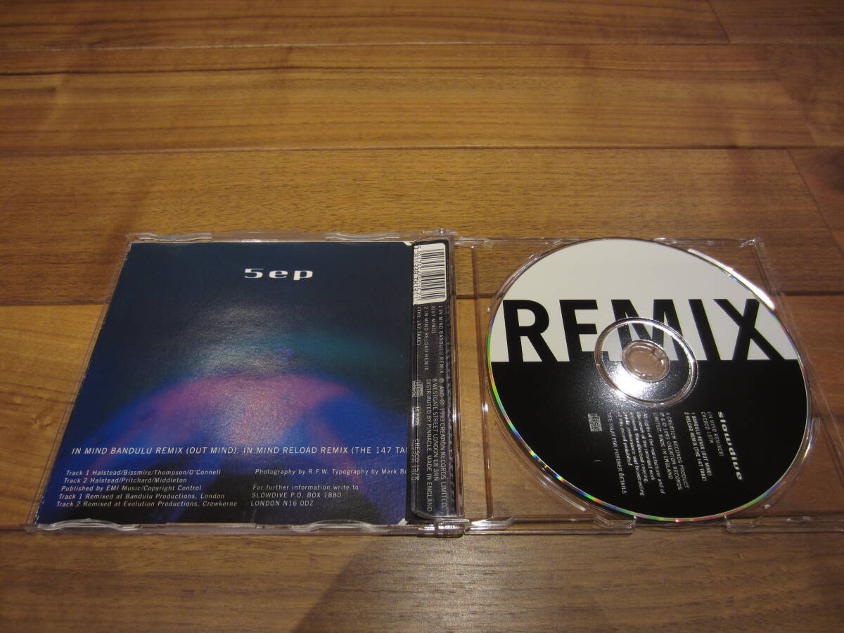 Slowdive/5 EP (In Mind Remixes) UK盤CD CRESCD157R ネオアコ Slowdive/5 EP (In Mind Remixes) UK盤CD CRESCD157R ネオアコ