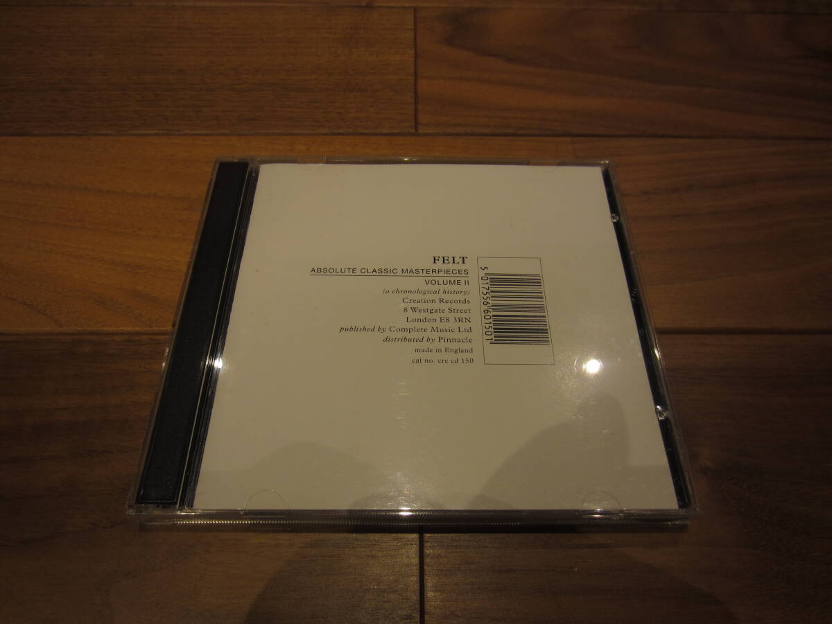Felt/Absolute Classic Masterpieces Volume II UK盤2CD CRECD150 ネオアコ ギターポップ Primal Scream Biff Bang Pow! Jazz Butcher Loft