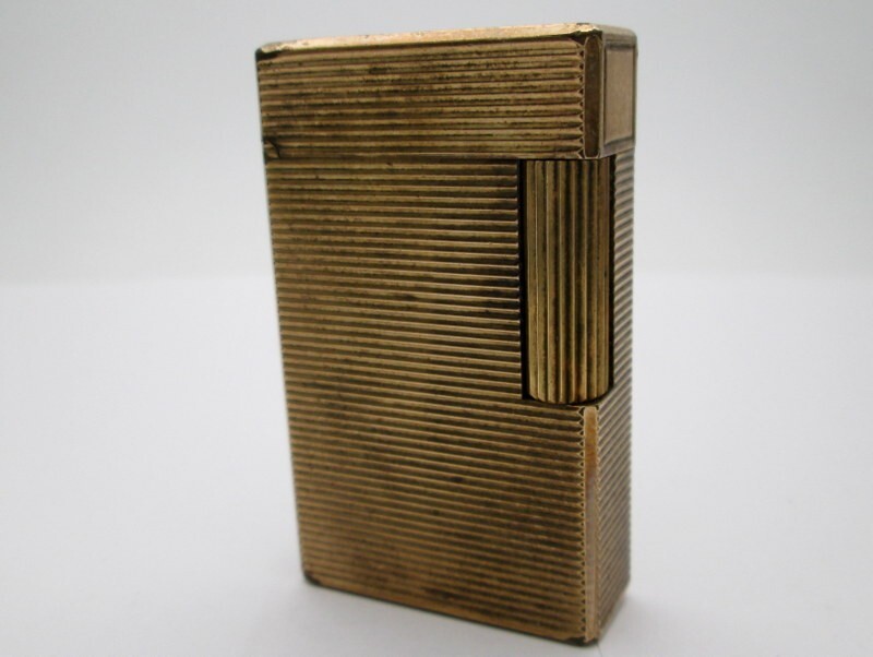 1000円スタート ライター S.T.Dupont デュポン ギャッツビー グリーンガス 緑ガス ゴールド 着火未確認 喫煙グッズ 5 L231 1000円スタート ライター  デュポン ギャッツビー 緑ガス