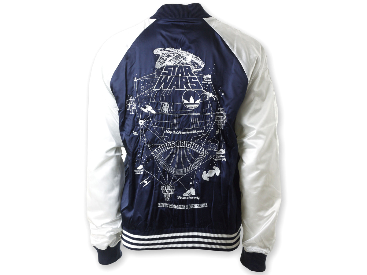 [ внутренний стандартный товар ] новый товар не использовался [ADIDAS ORIGINALS x STAR WARS] SATIN JACKET Adidas Звездные войны атлас жакет Japanese sovenir jacket M