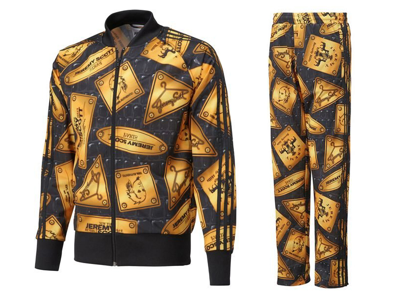 国内正規品 新品未使用 ADIDAS ORIGINALS O BY O 【JEREMY SCOTT】 JS PLAQUE TRACK SUIT アディダス ジェレミー スコット 上下セット M_画像1