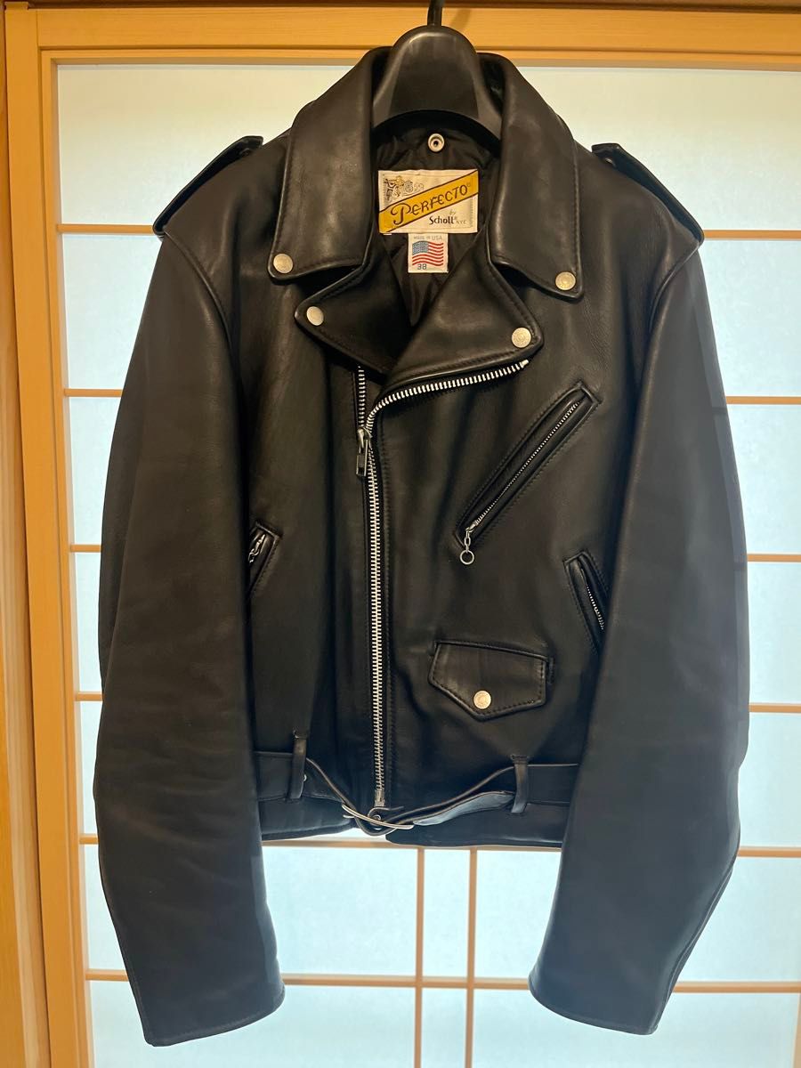 Schott ショット ライダース サイズ38 黒 ダブルライダース Schott ショット ライダース サイズ38 黒 ダブルライダース