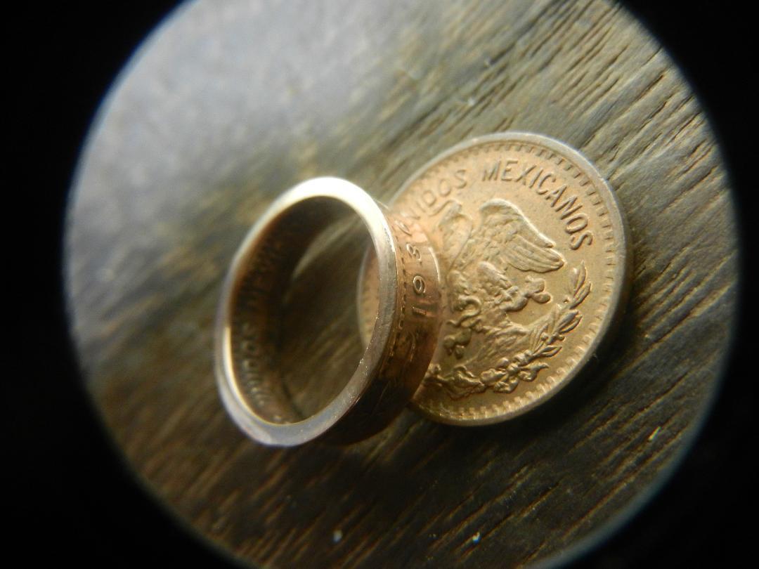 Old coin［コインリング／／メキシコ／1センタボ／♯10］_画像8