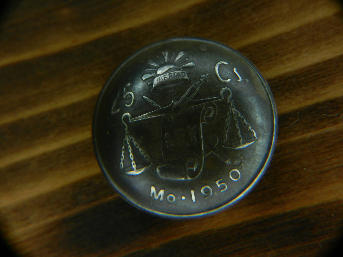 Old Coin［ヴィンテージスタイル／メキシコ／25センタボ／1950］concho_画像1