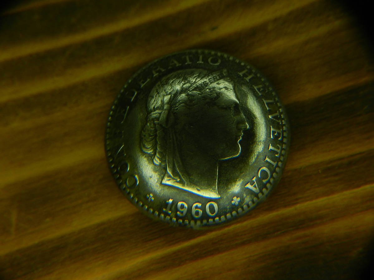 Vintage style［オールドコイン／スイス／20ラッペン／1960］concho_画像3