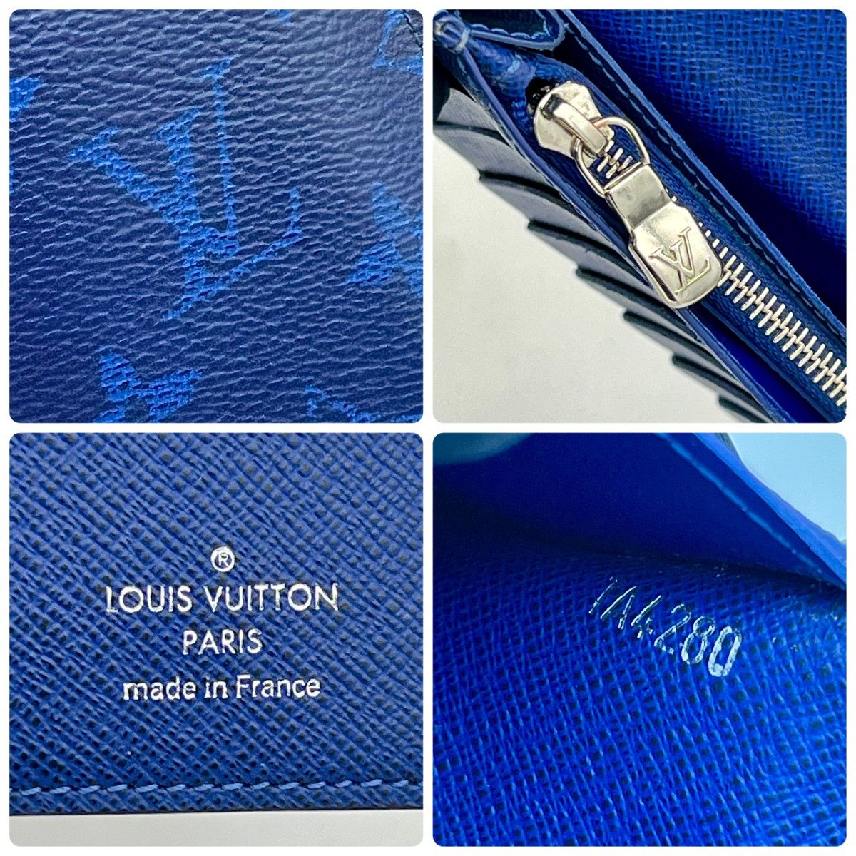 ルイヴィトン タイガラマ ブラザ 長財布 ブルー シルバー ルイヴィトン タイガラマ ブラザ 長財布 ブルー シルバー