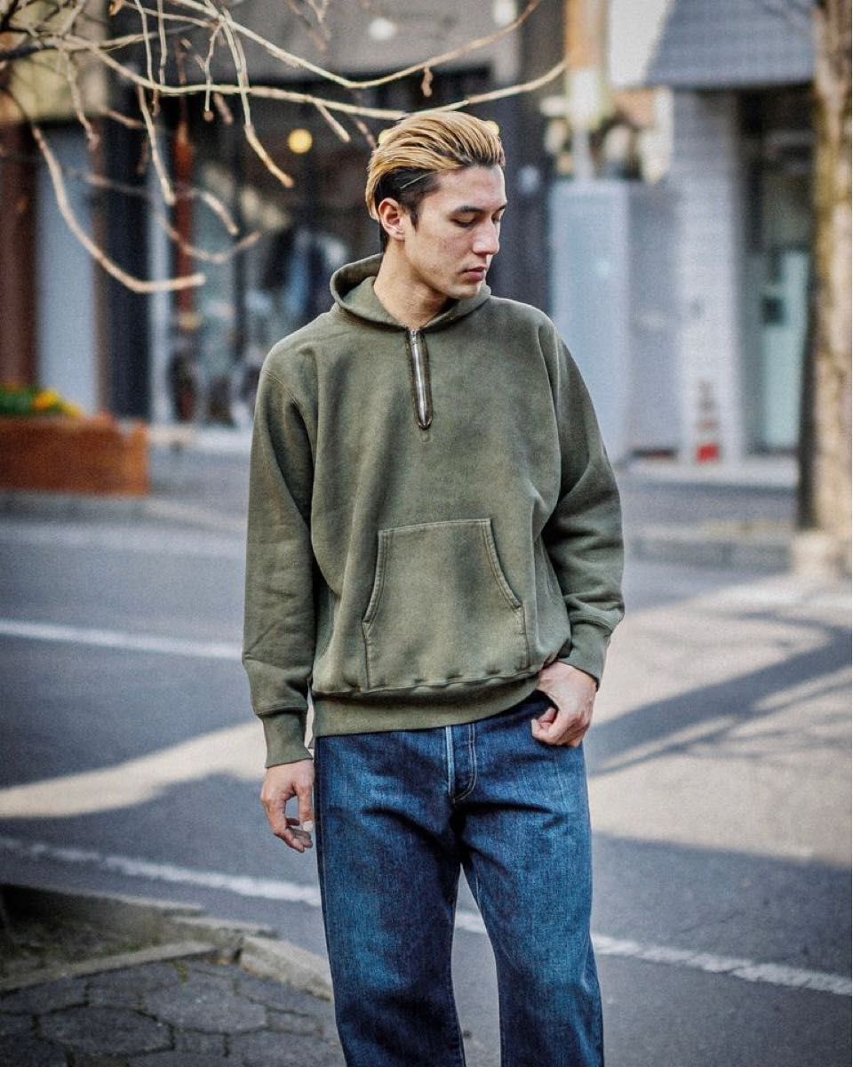 A PRESSE Vintage Half Zip Sweat Hoodie OLIVE/3|Yahoo!フリマ A PRESSE Vintage Half Zip Sweat Hoodie OLIVE/3|Yahoo!フリマ