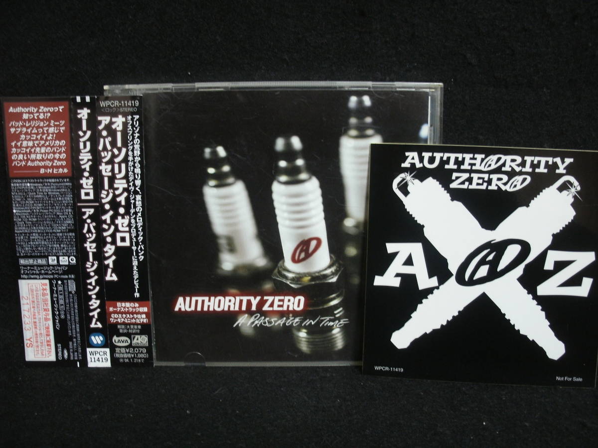 ●送料無料●中古CD● AUTHORITY ZERO / A PASSAGE IN TIME / オーソリティ・ゼロ / ステッカー付_画像1