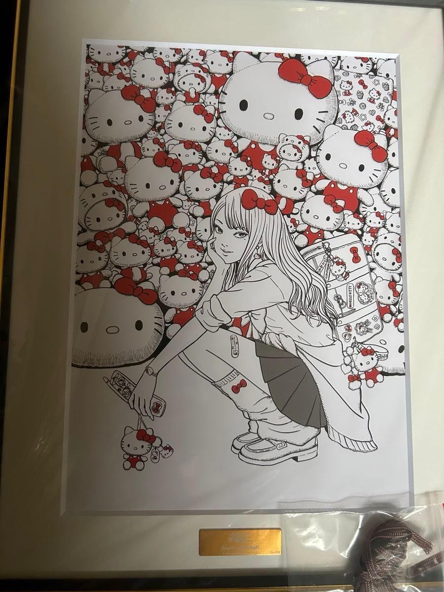 新品未開封 伊藤潤二×サンリオキャラクターズ 複製原画 ギャル 新品未開封 伊藤潤二×サンリオキャラクターズ 複製原画 ギャル