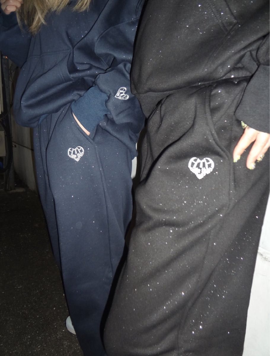 HTH glitter like Heart Logo セットアップ ネイビー|Yahoo HTH glitter like Heart Logo セットアップ ネイビー|Yahoo