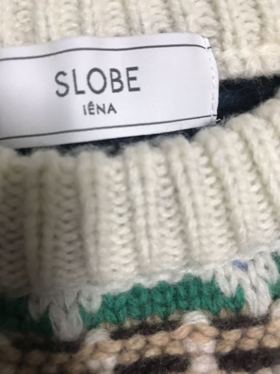 SLOBE IENAfea i-ll укороченные брюки вязаный nordic свитер fea i-ll свитер зеленый вязаный тянуть over 200102