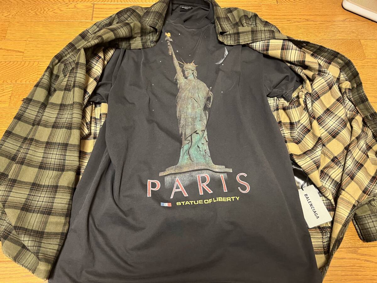 BALENCIAGA Paris Liberty Layered オーバーサイズ チェック BALENCIAGA Paris Liberty Layered オーバーサイズ チェック