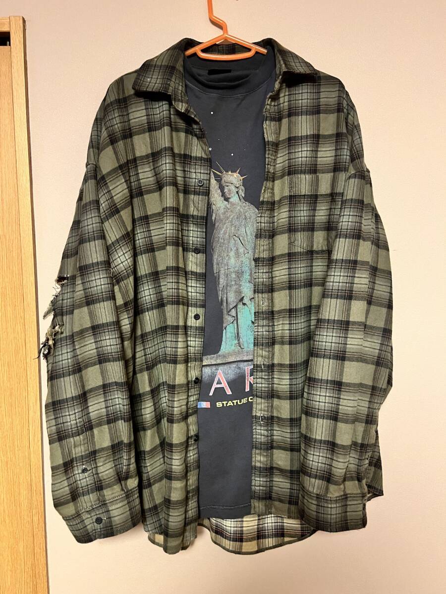 BALENCIAGA Paris Liberty Layered オーバーサイズ チェック BALENCIAGA Paris Liberty Layered オーバーサイズ チェック