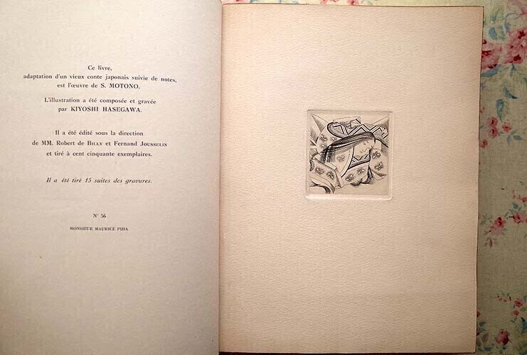 46305/長谷川潔 銅版画 15点収録 竹取物語 挿画本 La Legende de 46305/長谷川潔 銅版画 15点収録 竹取物語 挿画本 La Legende de