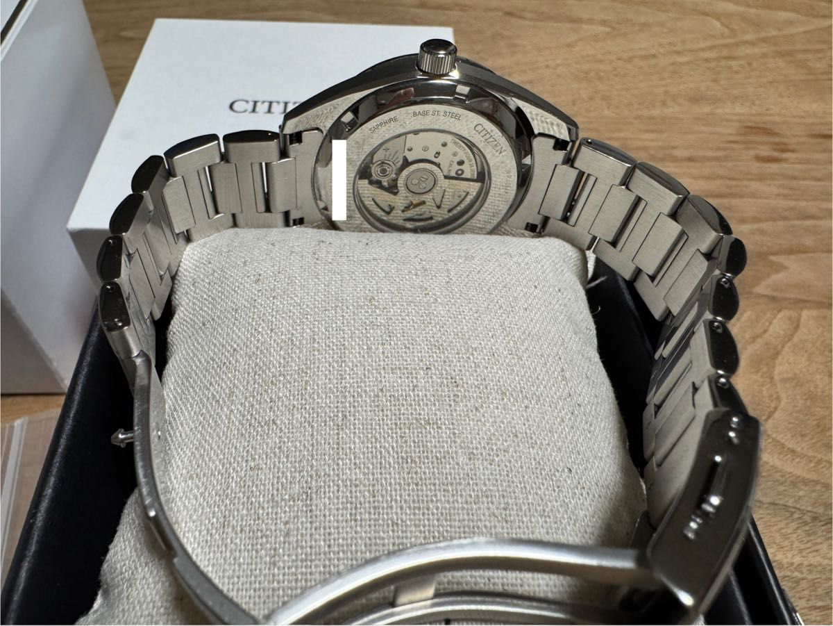 CITIZEN NB1050-59H グレー文字盤 付属品完備 おまけベルト2種 CITIZEN NB1050-59H グレー文字盤 付属品完備 おまけベルト2種