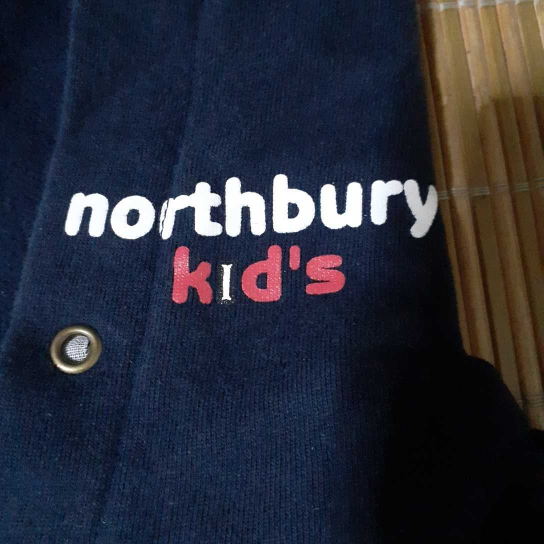 northbury　kids/ノースベリーキッズ☆厚手パーカー☆スウェット♪サイズ120♪濃紺☆_画像3