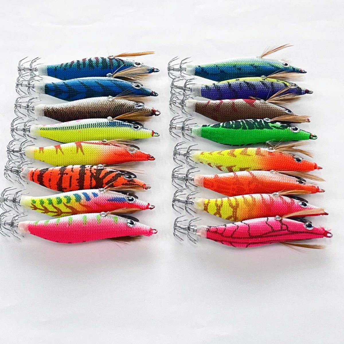 エギ 1.8號 10本 セット エギング 仕掛け 未使用品 アオリイカ ヒイカ 等 イカ 釣り 用 仕掛け WKEGI18H10RD-2