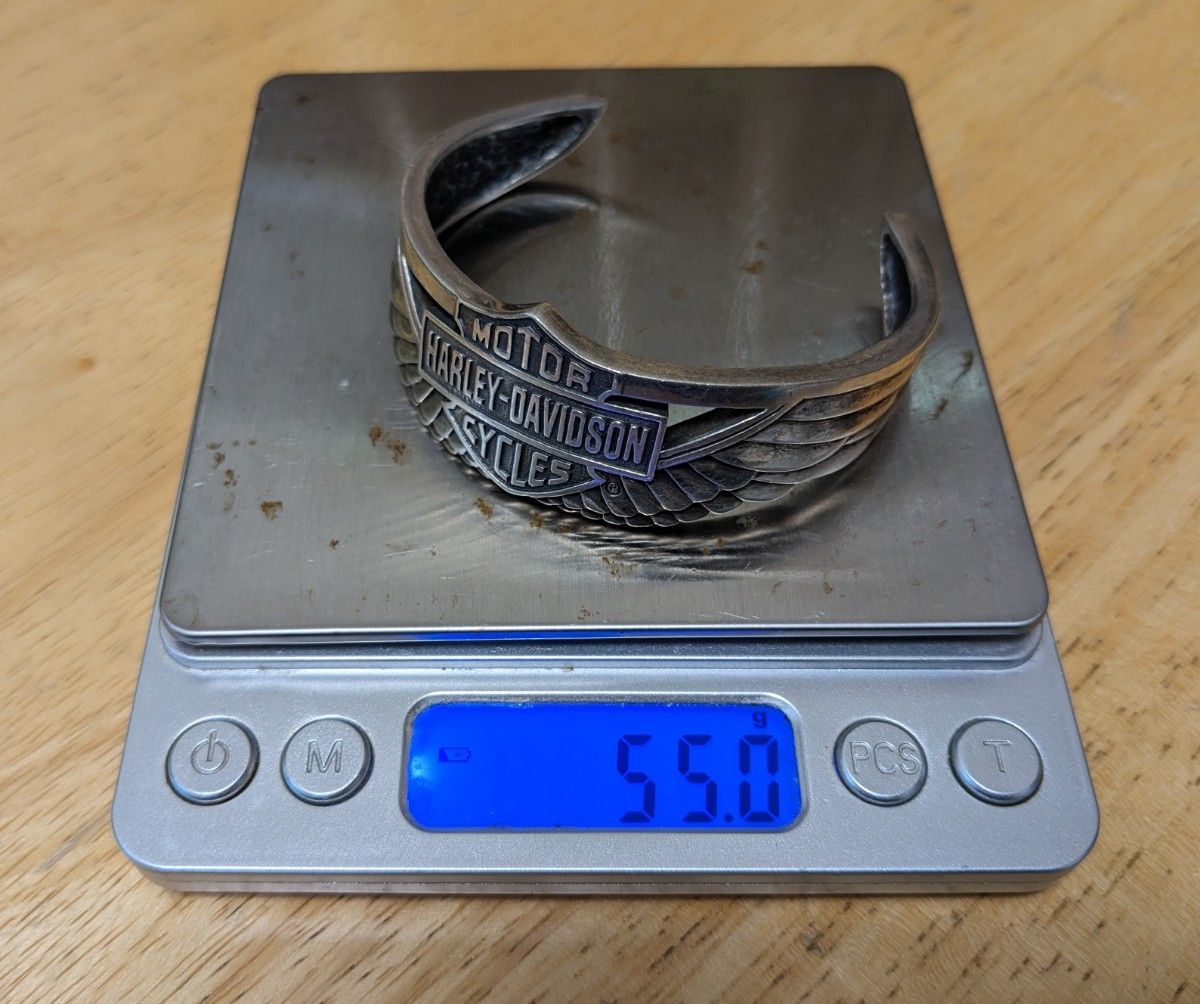ハーレーダビッドソン シルバーブレスレット 重量55g 数回使用 ハーレーダビッドソン シルバーブレスレット 重量55g 数回使用