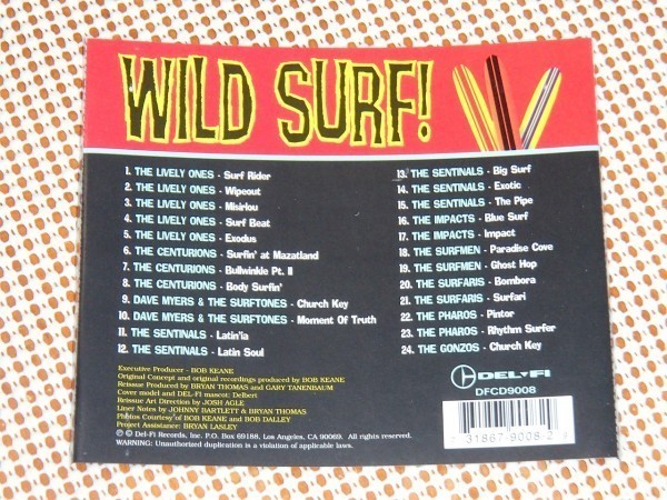 Paypayフリマ 廃盤 Wild Surf Del Fi Records Bob Keane 編纂 サーフ 良コンピ The Lively Ones Centurions Sentinals Impacts Surfaris Gonzos 等