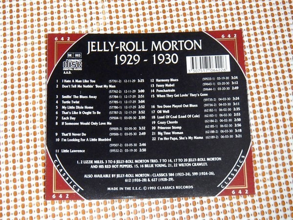ヤフオク 廃盤 仏classics Jelly Roll Morton 1929 1930