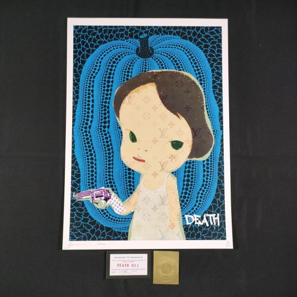 あひる様専用 額装 death nyc 世界限定100枚 バンクシー 草間 あひる様専用 額装 death nyc 世界限定100枚 バンクシー 草間