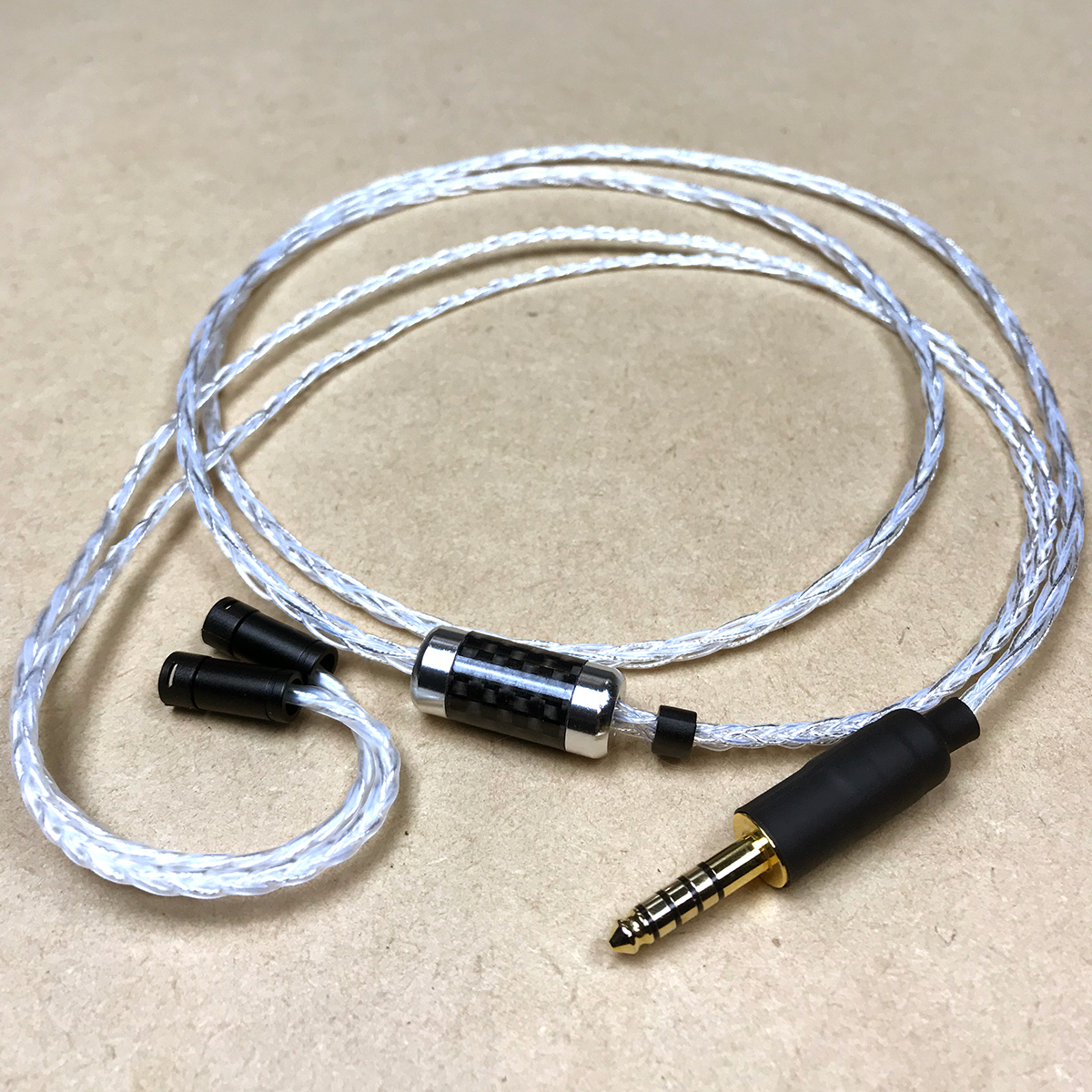 IE80s用リケーブル 8芯 オーグライン+4N純銀線 4.4mm5極 120cm SENNHEISER IE8 SONY NW-WM1A/NW-WM1Z Cayin N6ii/N8 iBasso audio DX160_画像1