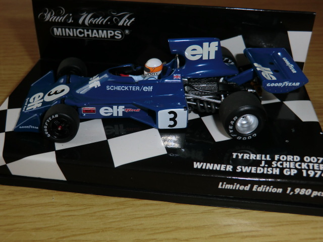 1/43 ティレル Tyrrell 007 #3 winner SWEDISH GP 1974 Jody Scheckter