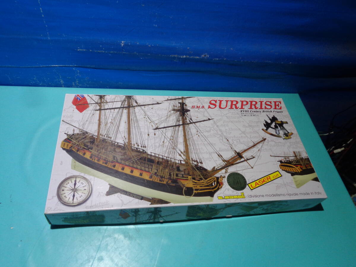 H.M.S. SURPRISE MV-58 C.mamoli 1:75 帆装船 木製帆船模型 H.M.S. SURPRISE MV-58 C.mamoli 1:75 帆装船 木製帆船模型