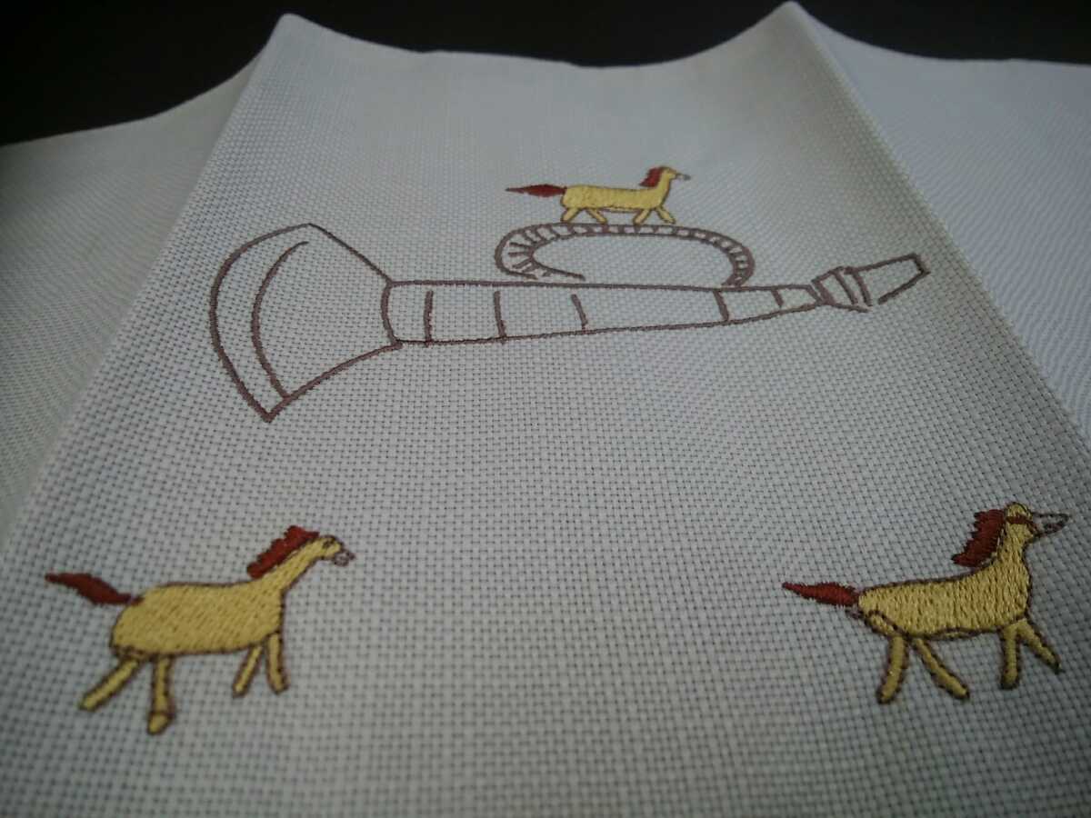 prompt decision *AKIKO OBUCHI horse embroidery book cover library book@ size 