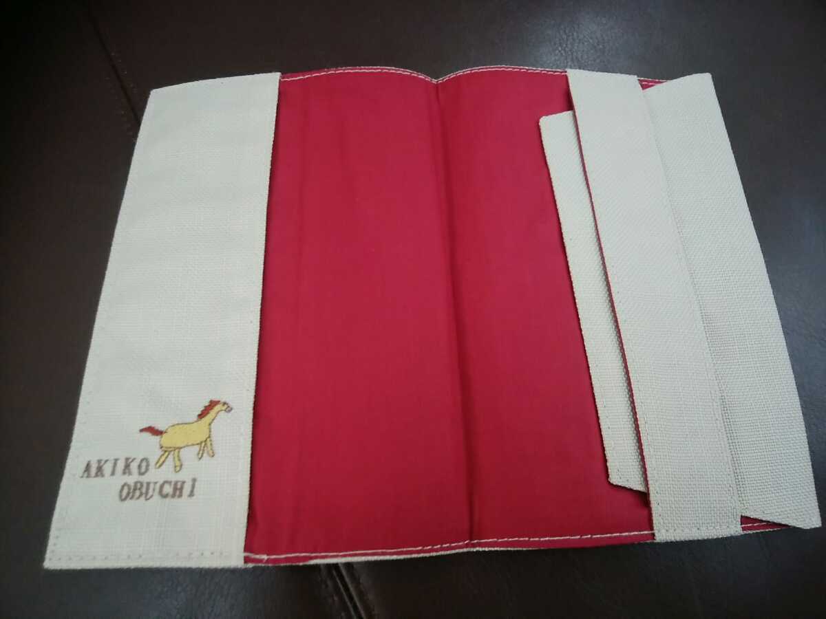  prompt decision *AKIKO OBUCHI horse embroidery book cover library book@ size 