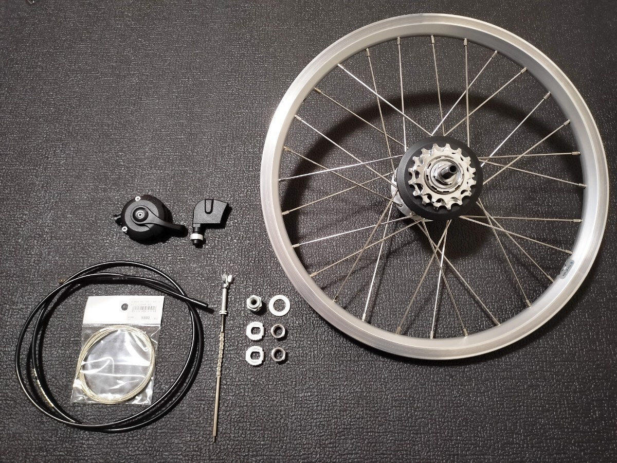美品】BROMPTON ブロンプトン リアホイール 6速化(内装3速 美品】BROMPTON ブロンプトン リアホイール 6速化(内装3速