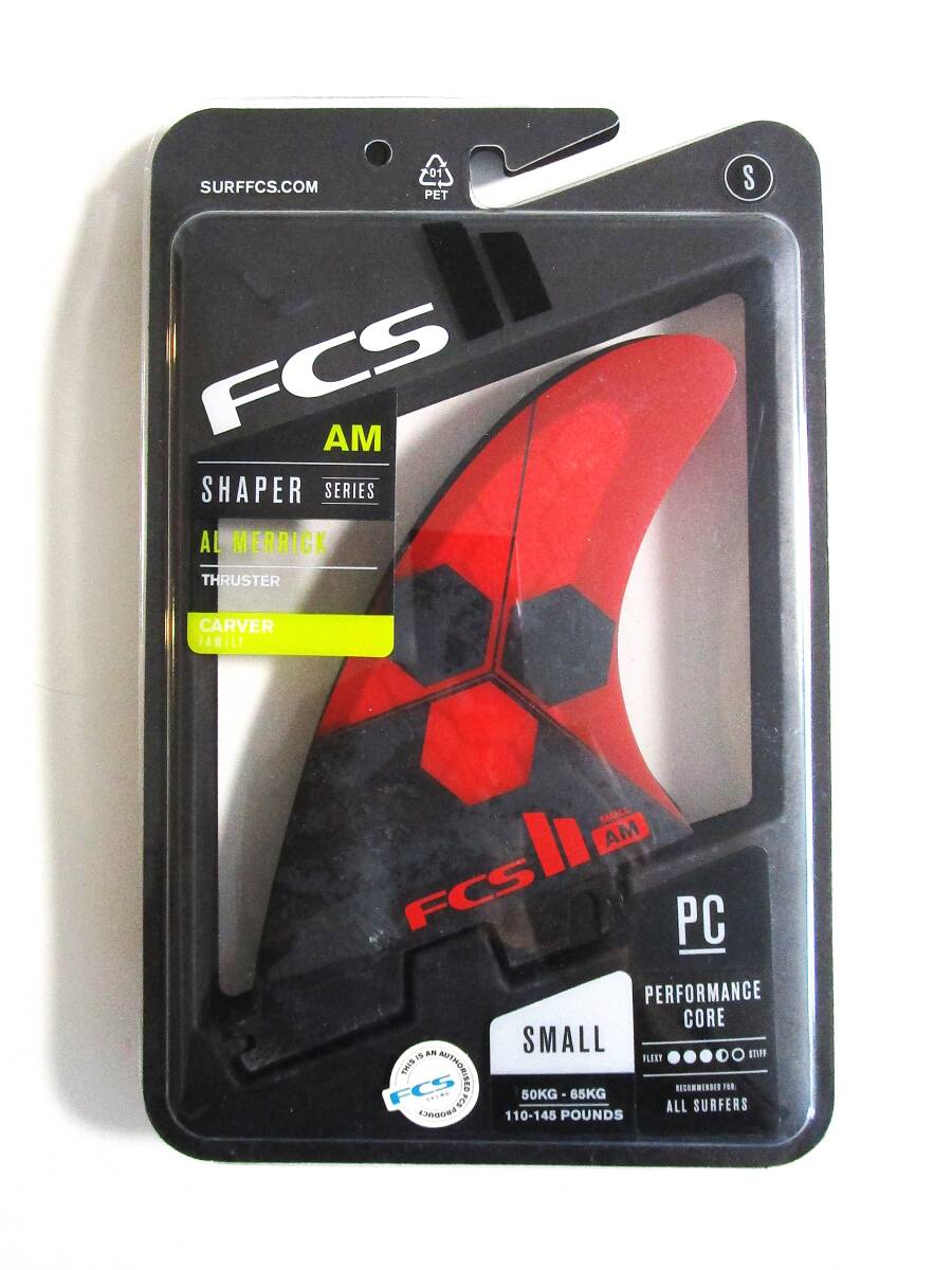 【中古】FCS2フィン　AM AL MERRICK THRUSTER　SMALL SIZE