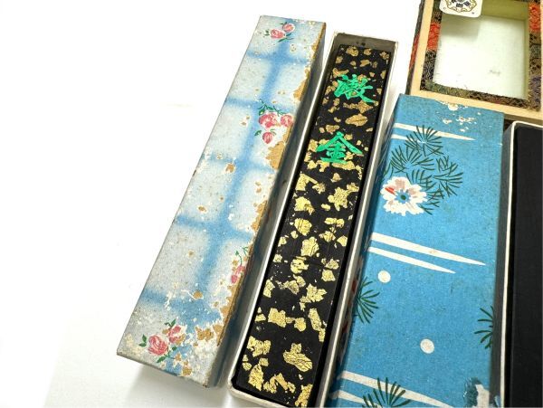 書道家宅より 未使用保管品 気叶金蘭 他 中国墨 まとめてセット 書道家宅より 未使用保管品 気叶金蘭 他 中国墨 まとめてセット