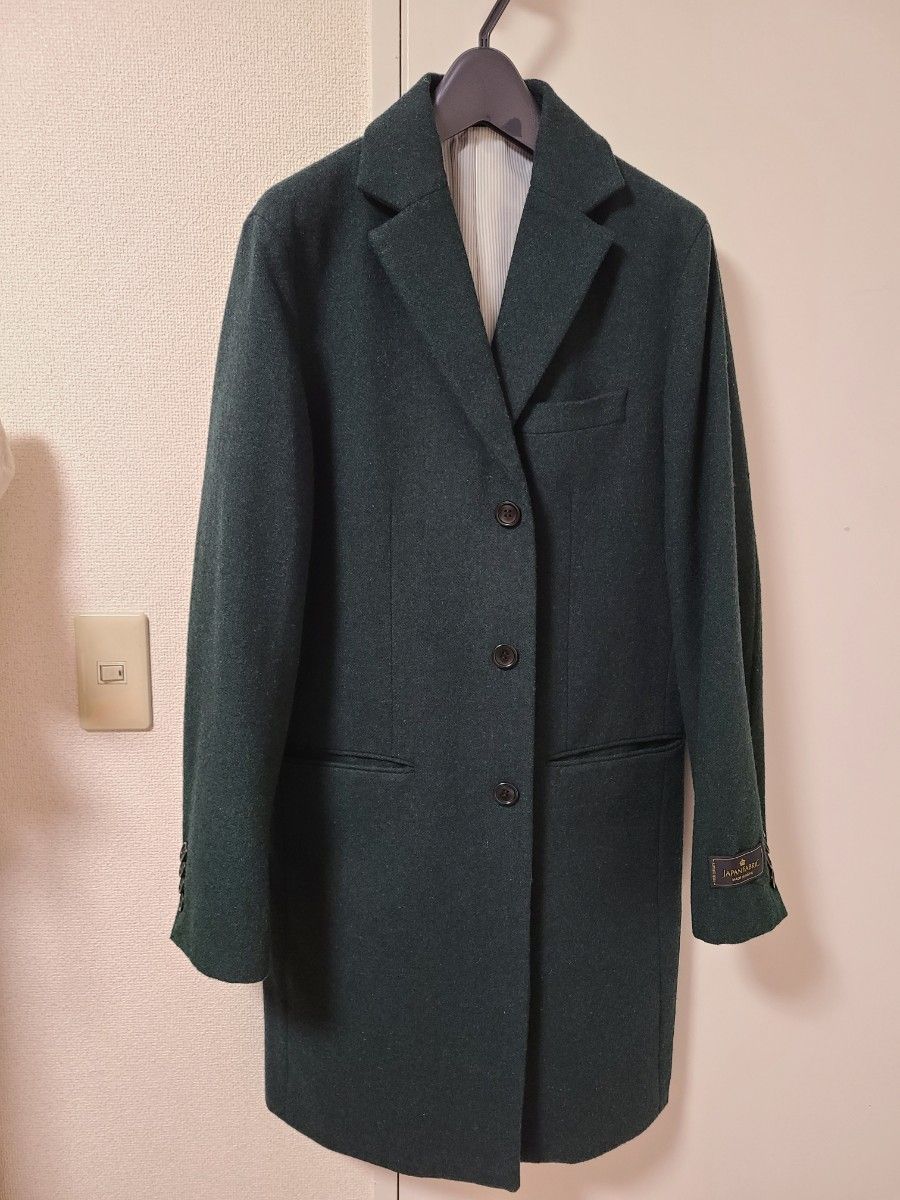 【SHIPS JET BLUE】チェスターコート Lサイズ【美品】