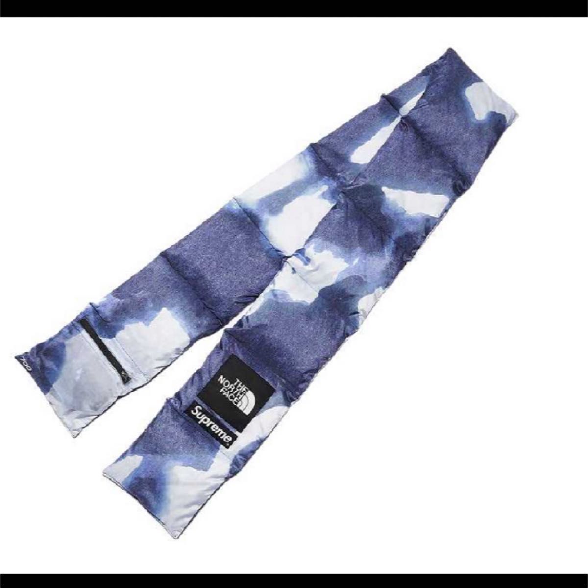 Supreme / The North Face Bleached Denim Print 700-Fill Down Scarf