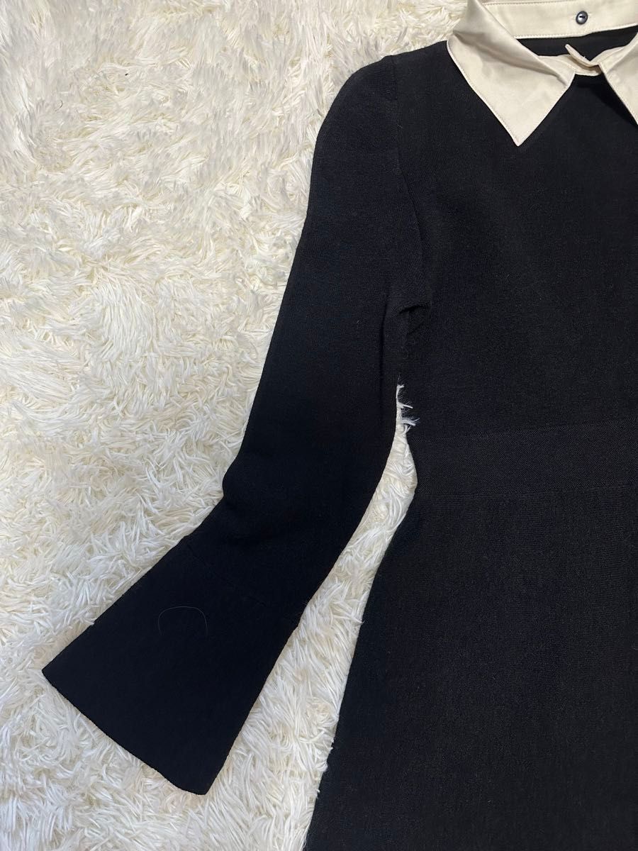 極美品 タグ付き 大きい スナイデル ウール シンプル ワンピース
