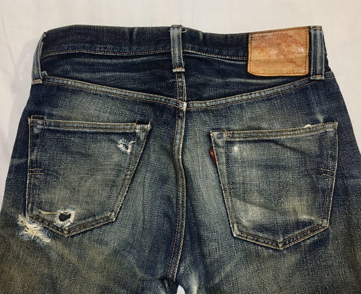 【サンプル級】LEVIS 501XX 47501 鬼落ち 激落ち レプリカジーンズ W31 デニムパンツ 日本製 LVC 復刻 ビッグE ヒゲ 蜂の巣 正規品 レア_画像6