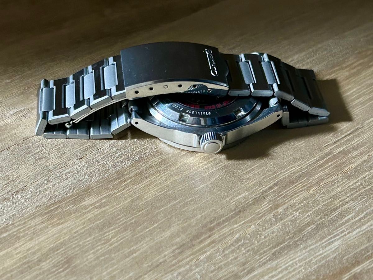 希少 SEIKO SUS 4s15-7020 メカサス 赤サス シルバー 自動巻き 希少 SEIKO SUS 4s15-7020 メカサス 赤サス シルバー 自動巻き