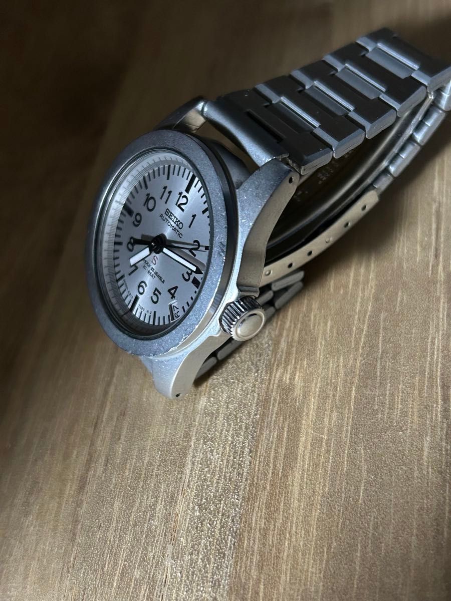 希少 SEIKO SUS 4s15-7020 メカサス 赤サス シルバー 自動巻き 希少 SEIKO SUS 4s15-7020 メカサス 赤サス シルバー 自動巻き
