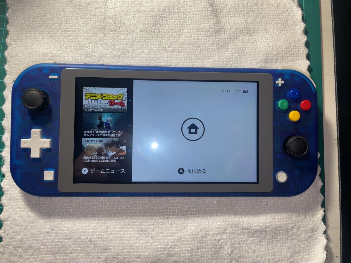 Switch Lite スイッチライト クリアブルー 新品液晶新品外装 Switch Lite スイッチライト クリアブルー 新品液晶新品外装