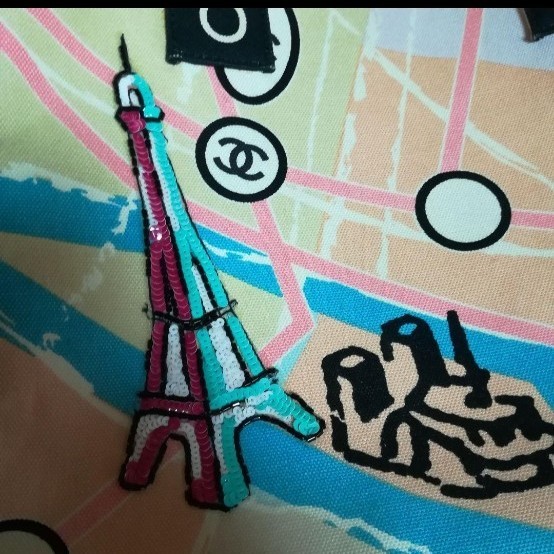 CHANEL シャネル エッフェル塔 パリ Paris トートバッグ 肩掛け-