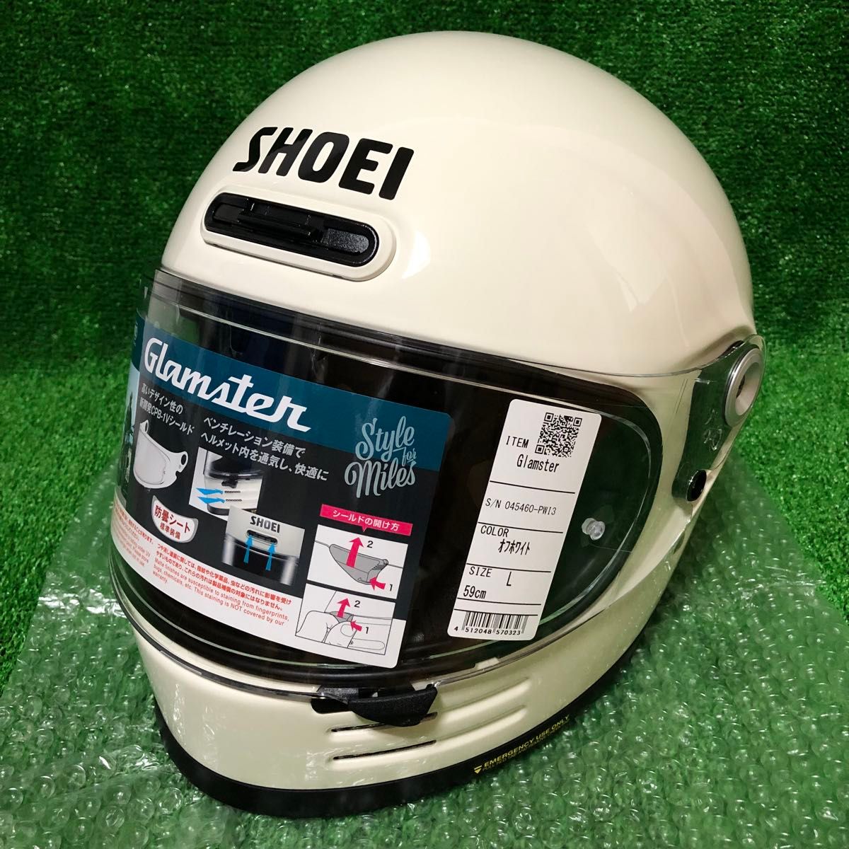 L】新品 SHOEI Glamster ショウエイ グラムスター オフホワイト L】新品 SHOEI Glamster ショウエイ グラムスター オフホワイト