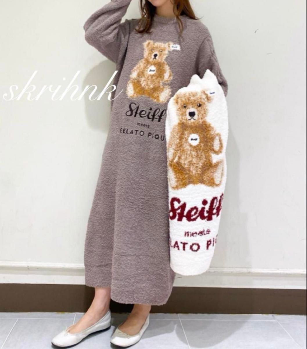 ジェラートピケ シュタイフ 限定コラボ 【Steiff】パウダー ジェラートピケ シュタイフ 限定コラボ 【Steiff】パウダー