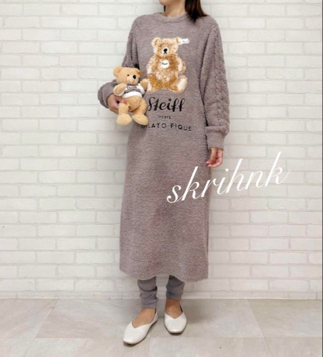 ジェラートピケ シュタイフ 限定コラボ 【Steiff】パウダー ジェラートピケ シュタイフ 限定コラボ 【Steiff】パウダー
