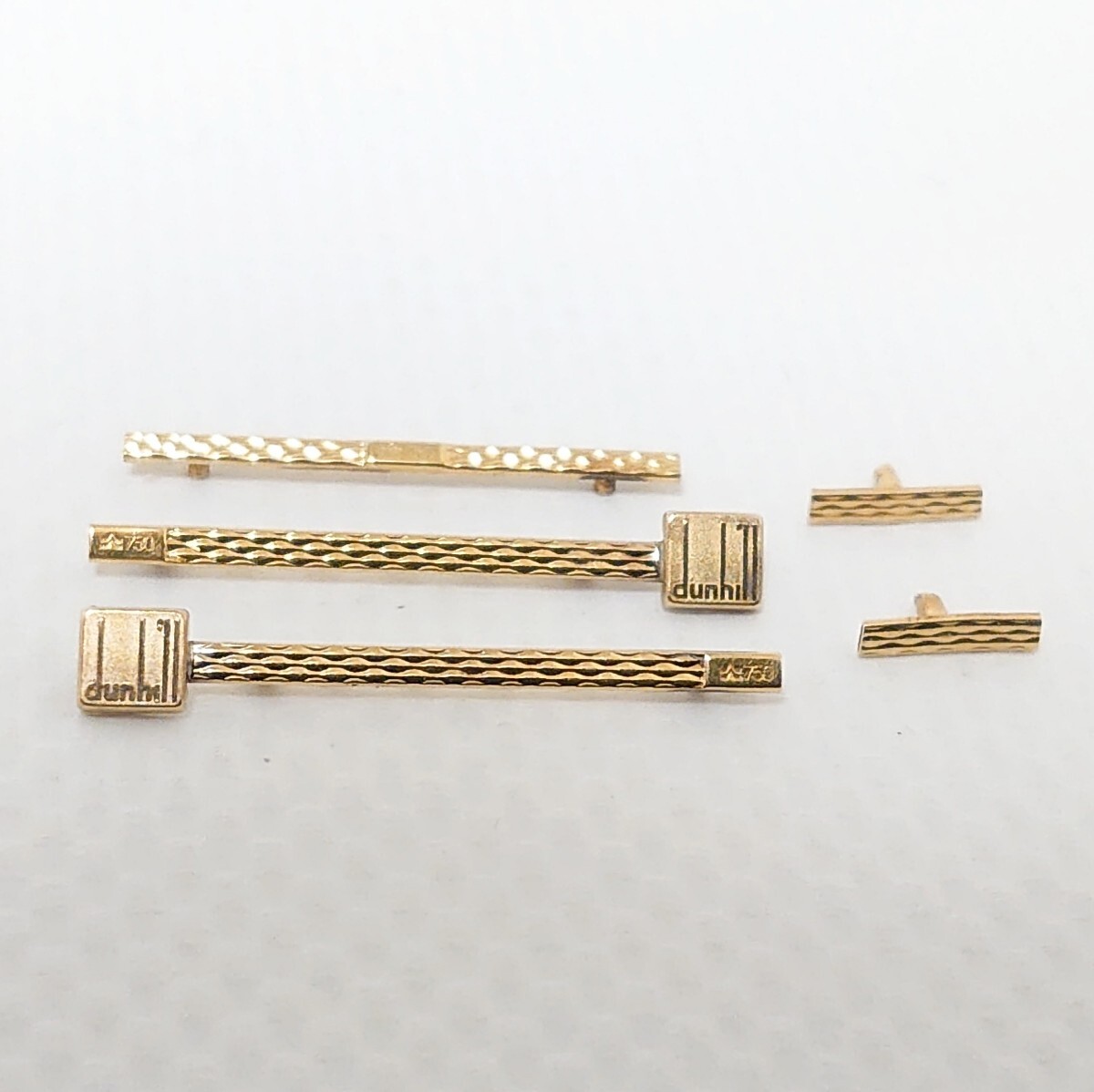 金 750 刻印あり 18金 dunhill 眼鏡のフレーム装飾外し 5点 総 金 750 刻印あり 18金 dunhill 眼鏡のフレーム装飾外し 5点 総