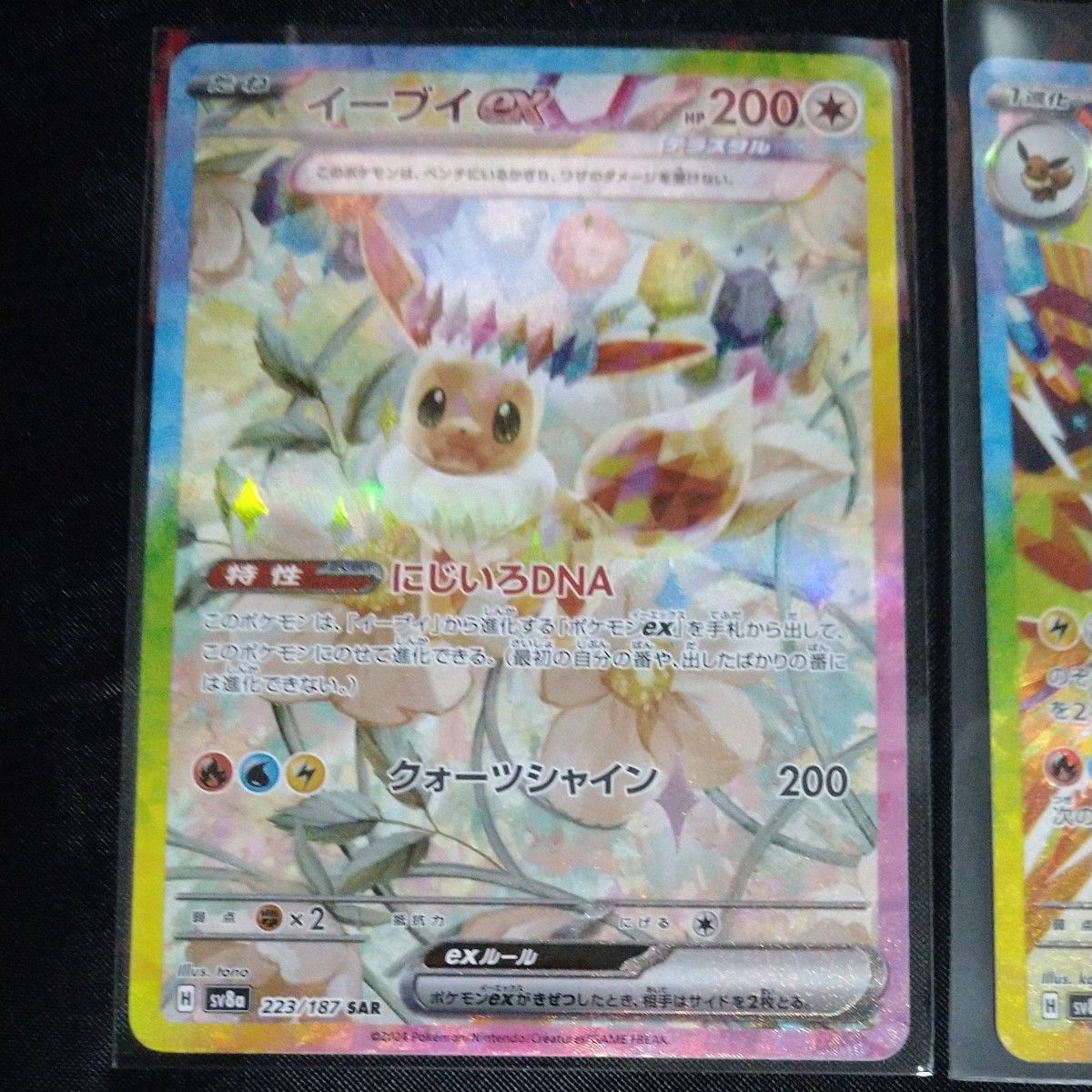 ポケモンカード テラスタルフェスex サンダースex SAR イーブイ ポケモンカード テラスタルフェスex サンダースex SAR イーブイ