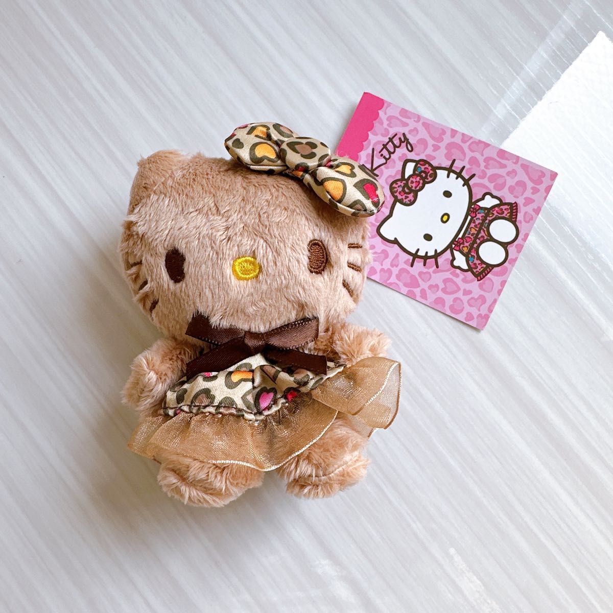 ハローキティ マスコットホルダー ヒョウ柄キティちゃん ハローキティ マスコットホルダー ヒョウ柄キティちゃん