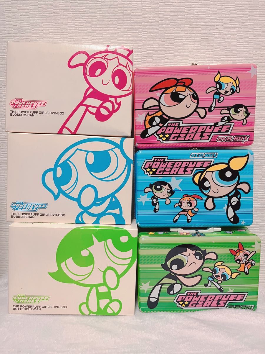 パワーパフガールズ DVD BOXセット 3セット ブロッサム缶 パワーパフガールズ DVD BOXセット 3セット ブロッサム缶
