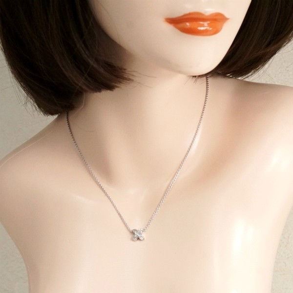 TIFFANY&Co. ティファニー シグネチャー ダイヤモンド ネックレス 750WG(K18)_画像4